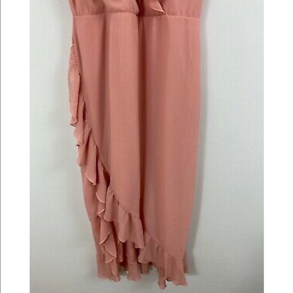 Show Me Your Mumu Pink Ruffle Granada Dress Size Medium - Picture 6 of 11
